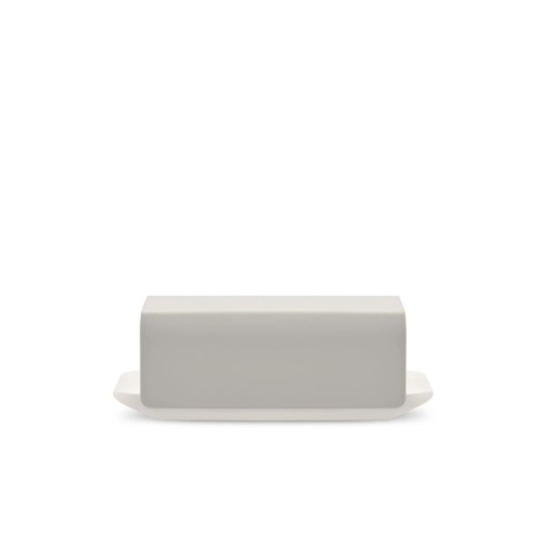Mattina Alessi butter dish in porcelain with stainless steel lid